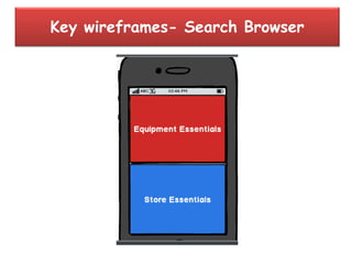 Key wireframes- Search Browser
 