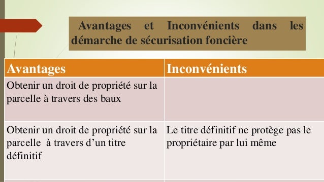 Bail rural avantages inconvénients