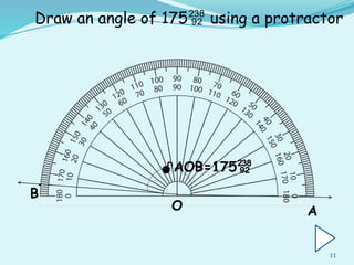 Angle To Draw How to Draw Angles Using a Protractor: Step-by-Step Guide | PPTX