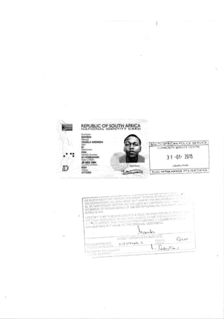 Diploma certificate & ID copy