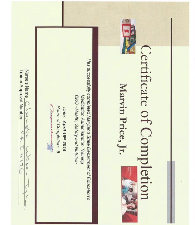MEDICATION ADMINISTRATION CERTIFICATION 4 19 14 MEDICATION ADMINISTRATION CERTIFICATION 4 19 14