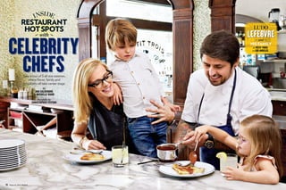 March 16, 2015 PEOPLE78
INSIDE
RESTAURANT
HOTSPOTS
Take a tour of 3 all-star eateries,
where flavor, family and
hospitality all take center stage
with
By
ANA CALDERONE
& MICHELLE WARD
Portfolio by
CHRISTOPHER TESTANI
LUDO
and
HIS FAMILY
at PETIT TROIS
in LOS ANGELES
 