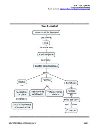 TECNOLOGIA STANFORD
Tenorio Jiménez Pedro Guadalupe
Fuente de consulta: http://diariodf.com.mx/index.php/tecnologia-principal
CONTEXTO NACIONAL E INTERNACIONAL III 2CM32
Mapa Conceptual
 