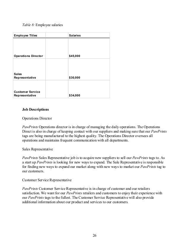 final business plan to