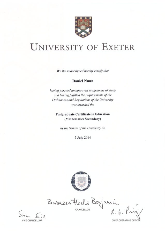Exeter Diploma