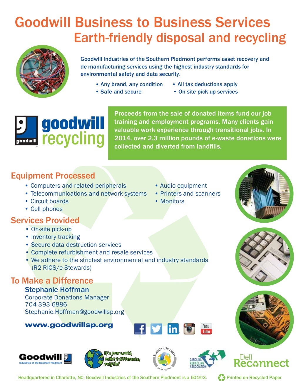 Goodwill B2B Electronics Recycling
