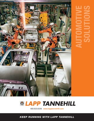 AUTOMOTIVE
SOLUTIONS
800.633.6339 www.lapptannehill.com
KEEP RUNNING WITH LAPP TANNEHILL
 