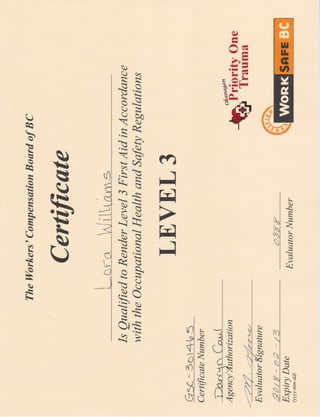 OFA3 Certification 