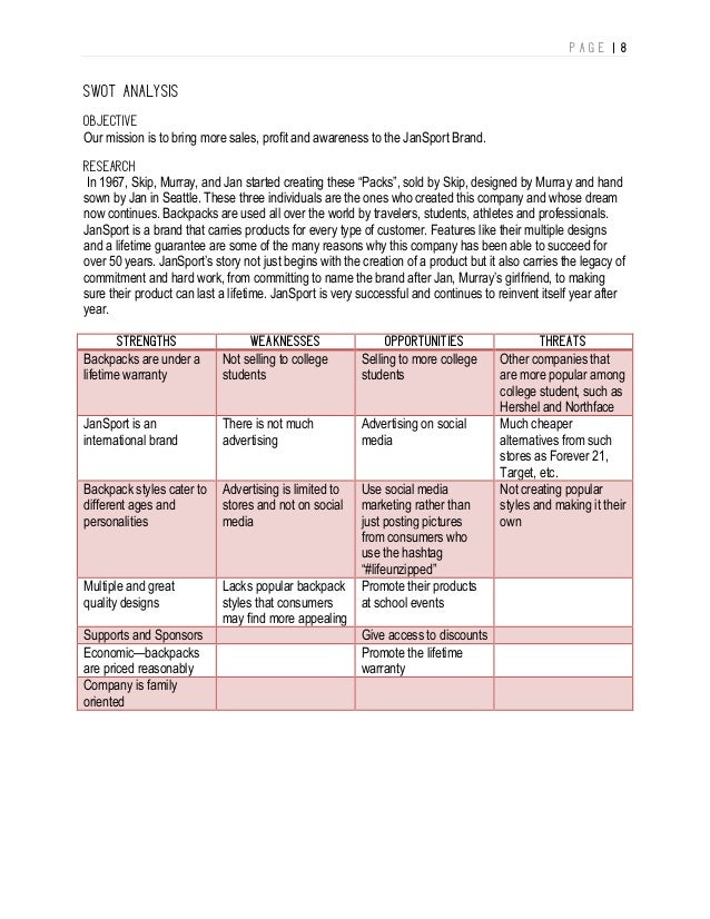 jansport competitors