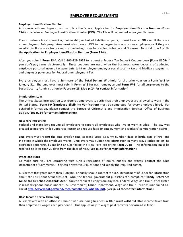 1st stop starting your business in ohio 2014 form 533a