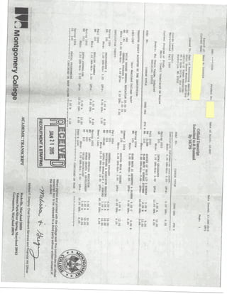 montgomery college transcript without id info1