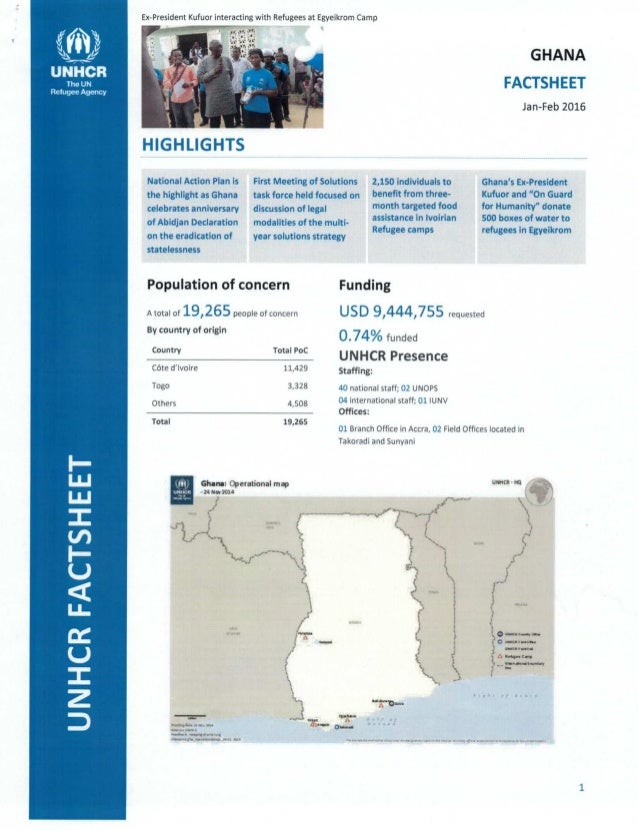 ogfh united nations high commission for refugees ghana fact sheet united nations fact sheet