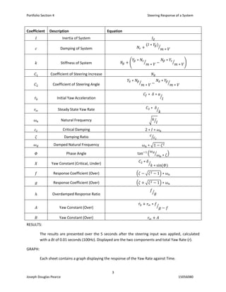 Section 4 - Steering Response of a System | PDF