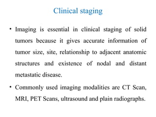 Cancer Diagnosis, Staging & Goals of Therapy | PPT