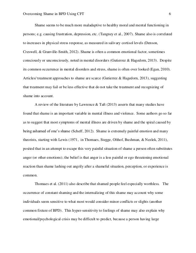 Overcoming Shame In Borderline Personality Disorder Bpd Using Compa