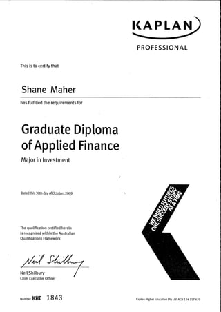 Graduate Diploma
