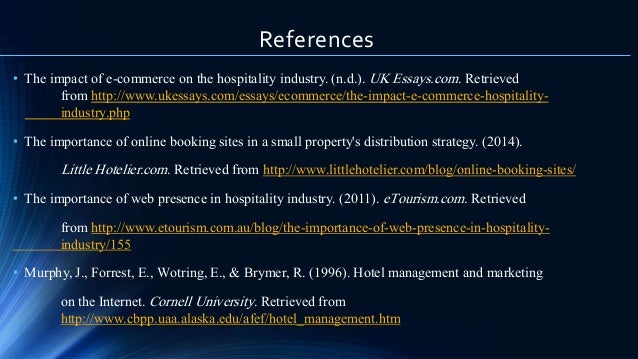 essay on hotel management
