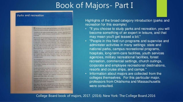 Book Of Majors Instructional Presentation - 