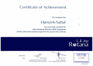 ISS Certificate