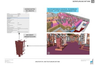 ARCHITEKTUR- UND TGA-PLANUNG MIT BIM
BPS International GmbH
Riestraße 8
80992 München
Tel. +49 89 307 66 7815
www.bpsinternational.de
www.bim-it.de
FEDERATED MODEL
WERKPLANUNG MIT BIM
BIM OBJEKT:
WÄRMETAUSCHER
EIGENSCHAFTEN
DES OBJEKTES
MULTIFUNKTIONALES ZENTRUM, TECHNIKRAUM:
HEIZUNG, LÜFTUNG, WARMWASSERBEREITUNG
 