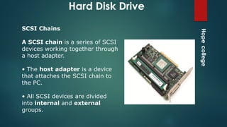 Scsi Working 9 chapter nine HDD.pptxwwrewgehteehtrhjryjyryj | PPTX