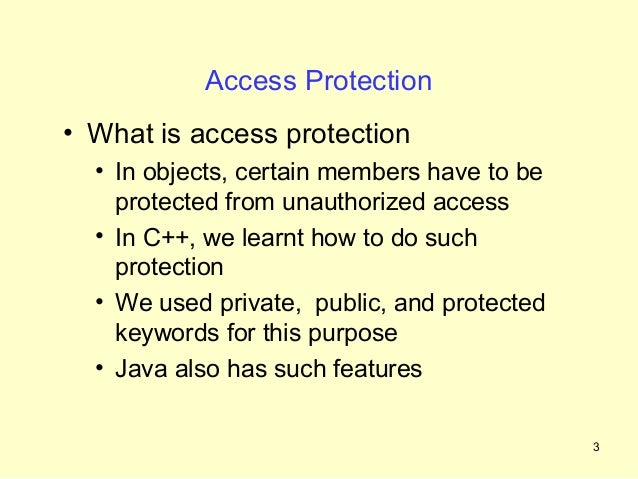 Access Protection