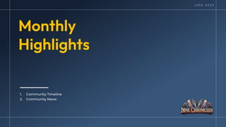 9C Monthly Newsletter  - JUN 2023