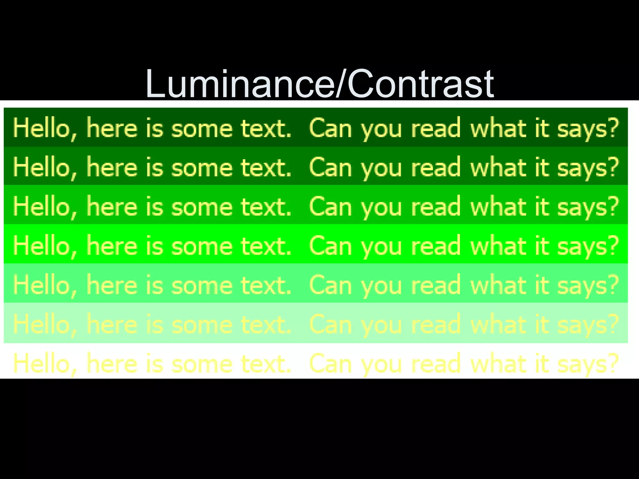 Luminance/Contrast
 