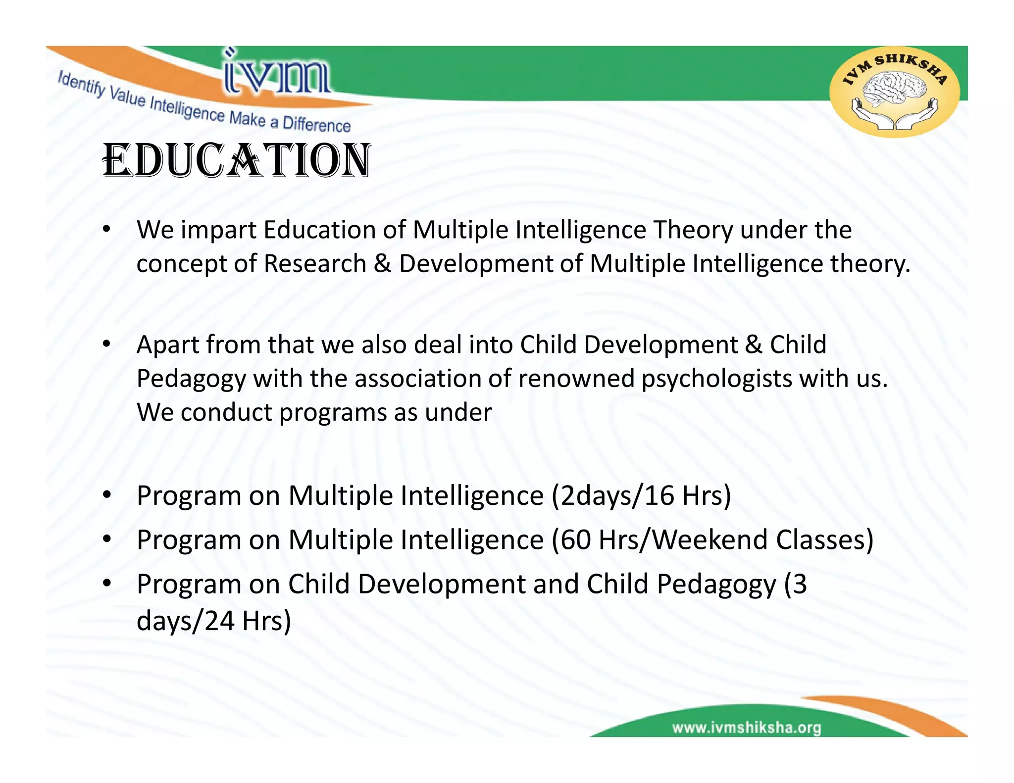 dermatoglyphics multiple intelligence test | PDF