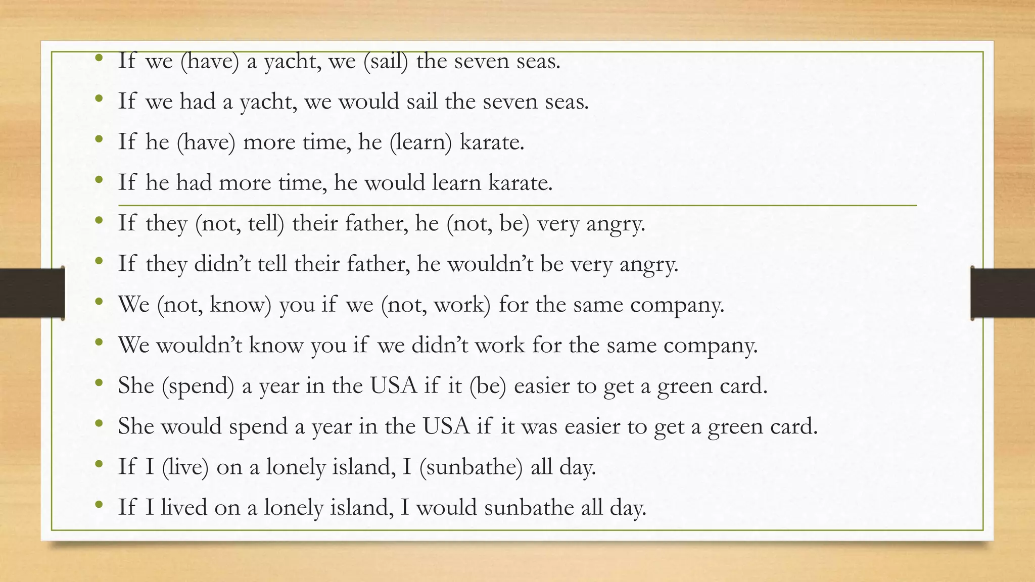 9 conditional 1 vs 2 | PPT