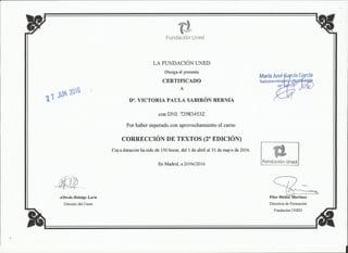 Proofreading and Copyediting certificate Paula Sabirón PPT Proofreading and Copyediting certificate Paula Sabirón PPT