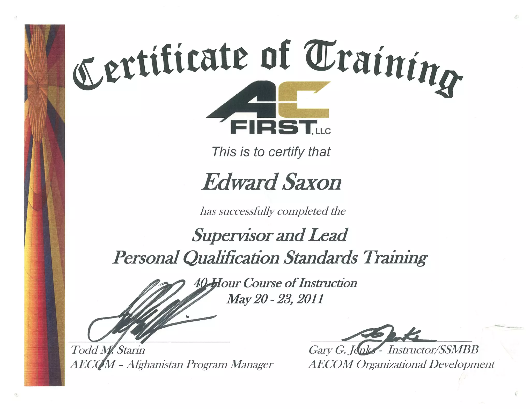 AC First Certs | PDF