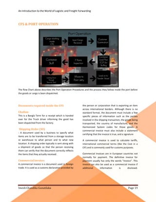Cfs Customs Flow Chart introduction to logistics (1) | PDF