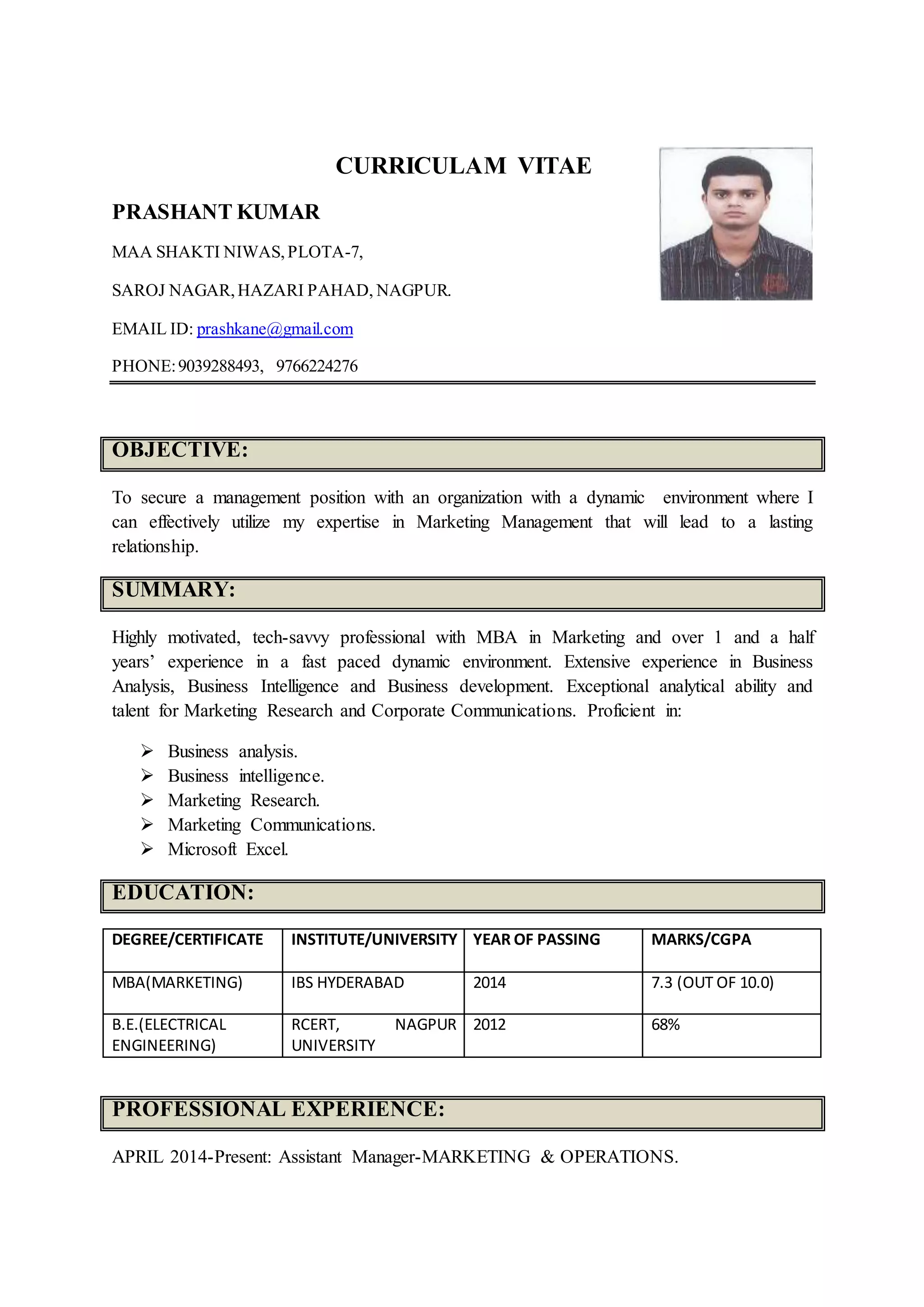 CURRICULAM VITAE | PDF