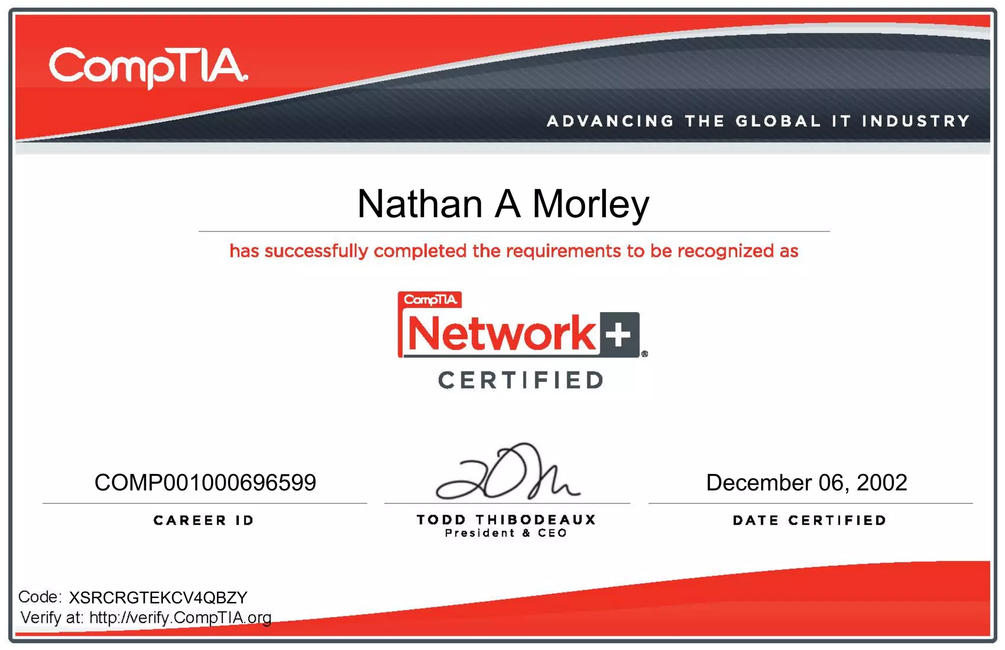 CompTIA Network+ certificate PPT