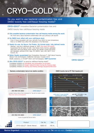 Thermo-GOLD and Cryo-GOLD brochure