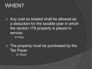 PPT Section 179 | PPTX
