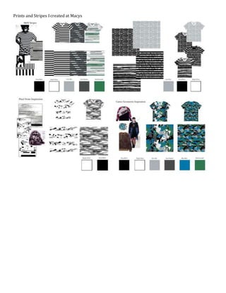 Prints and Stripes I created at Macys
 
