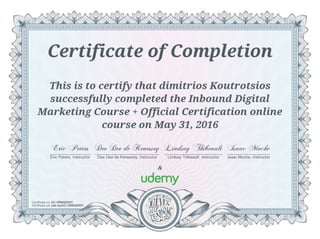 Inbound Digital Marketing Course + Official Certification