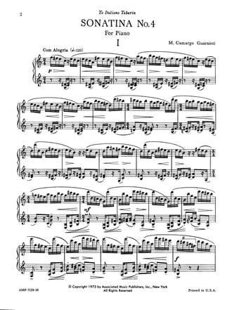 Sonatina nº4 para piano -  Camargo Guarnieri