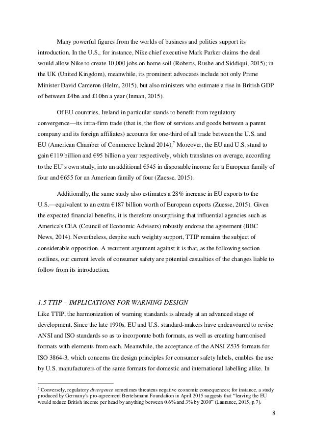 Dissertation on the impact of euro
