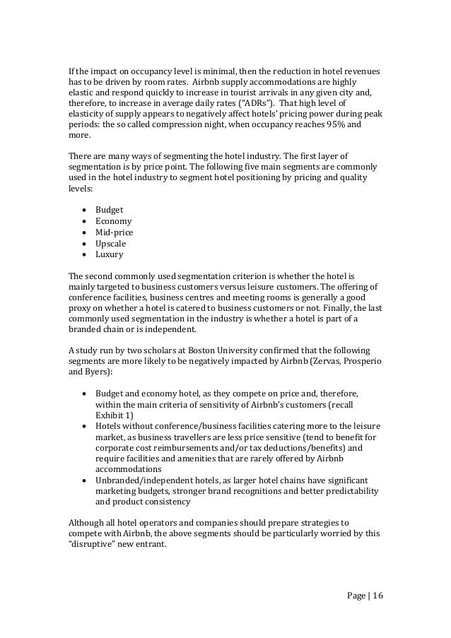 the uberization phenomenon and its application to airbnb and the ho airbnb cover letter