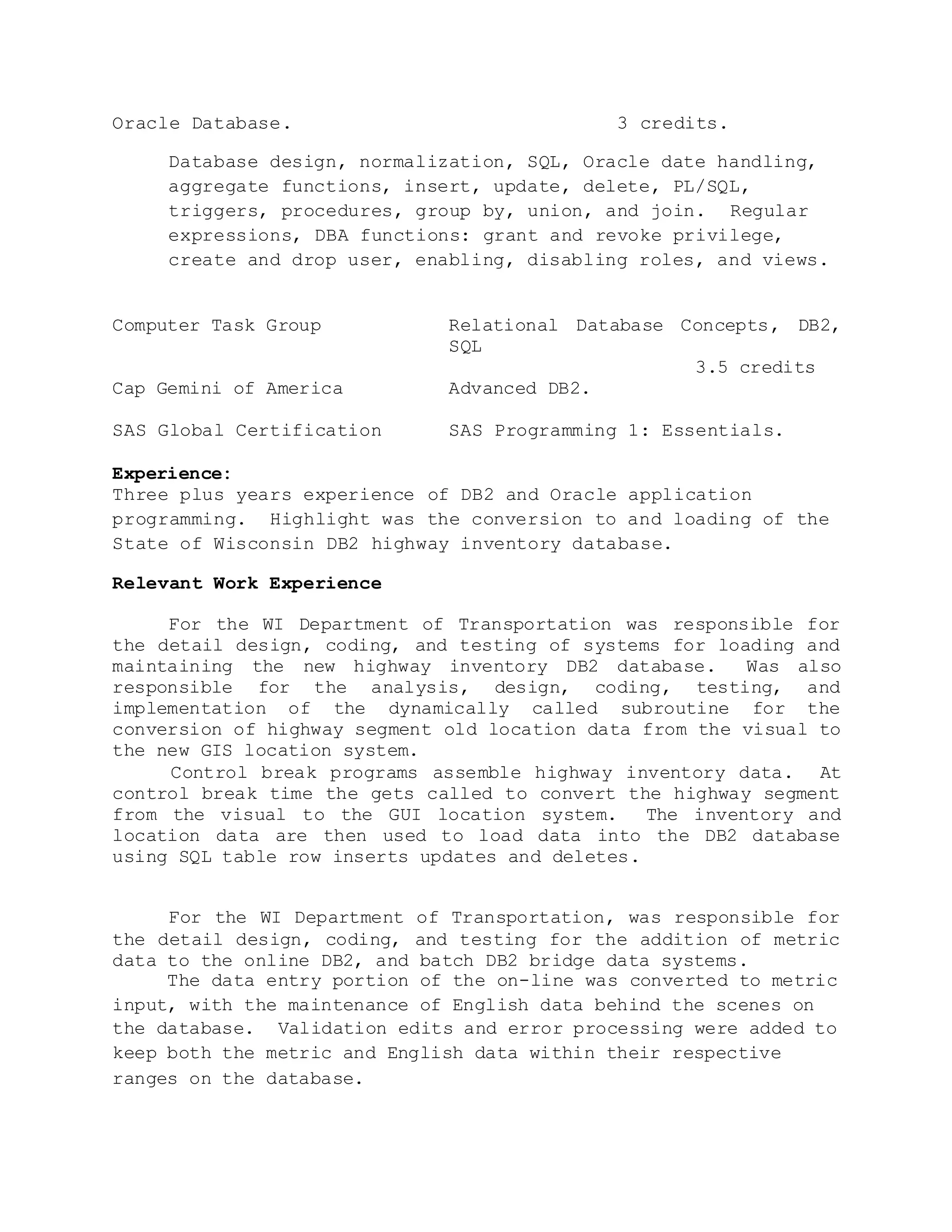 Database ResumeLinkedIn PDF Database resumelinkedin pdf
