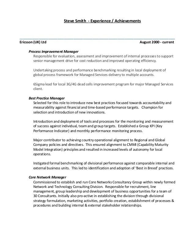 summary of experience resume summary experience achievements summary of experience resume summary experience achievements