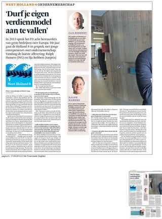 pagina 6, 17-05-2014 © Het Financieele Dagblad
 