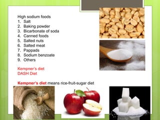 Kempner Rice Diet Menu nutritional assessment including nutrition therapy | PPTX