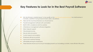 Payroll Software Customization What is Best HR and Payroll Software for Small Business in Canada? | PPTX