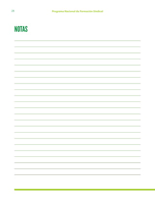 28 Programa Nacional de Formación Sindical
NOTAS
 