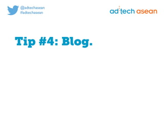 Digital marketing for
tech companies.
@joshsteimleasean
Tip #4: Blog.
 