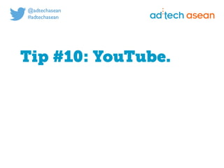 Digital marketing for
tech companies.
@joshsteimleasean
Tip #10: YouTube.
 